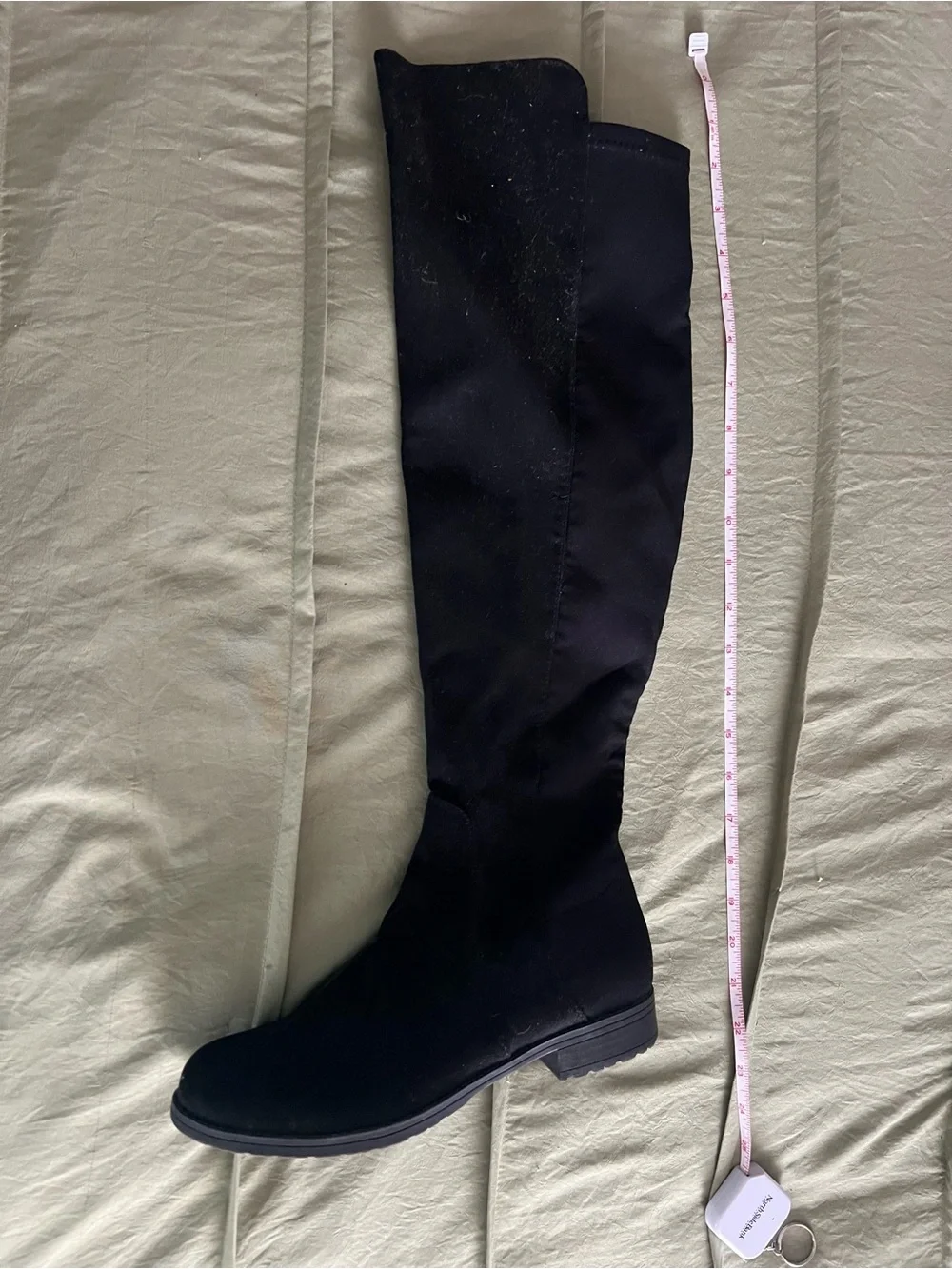 Women’s 8M Autumn/Fall Unisa Black Over-the-Knee Suede-Look Boots